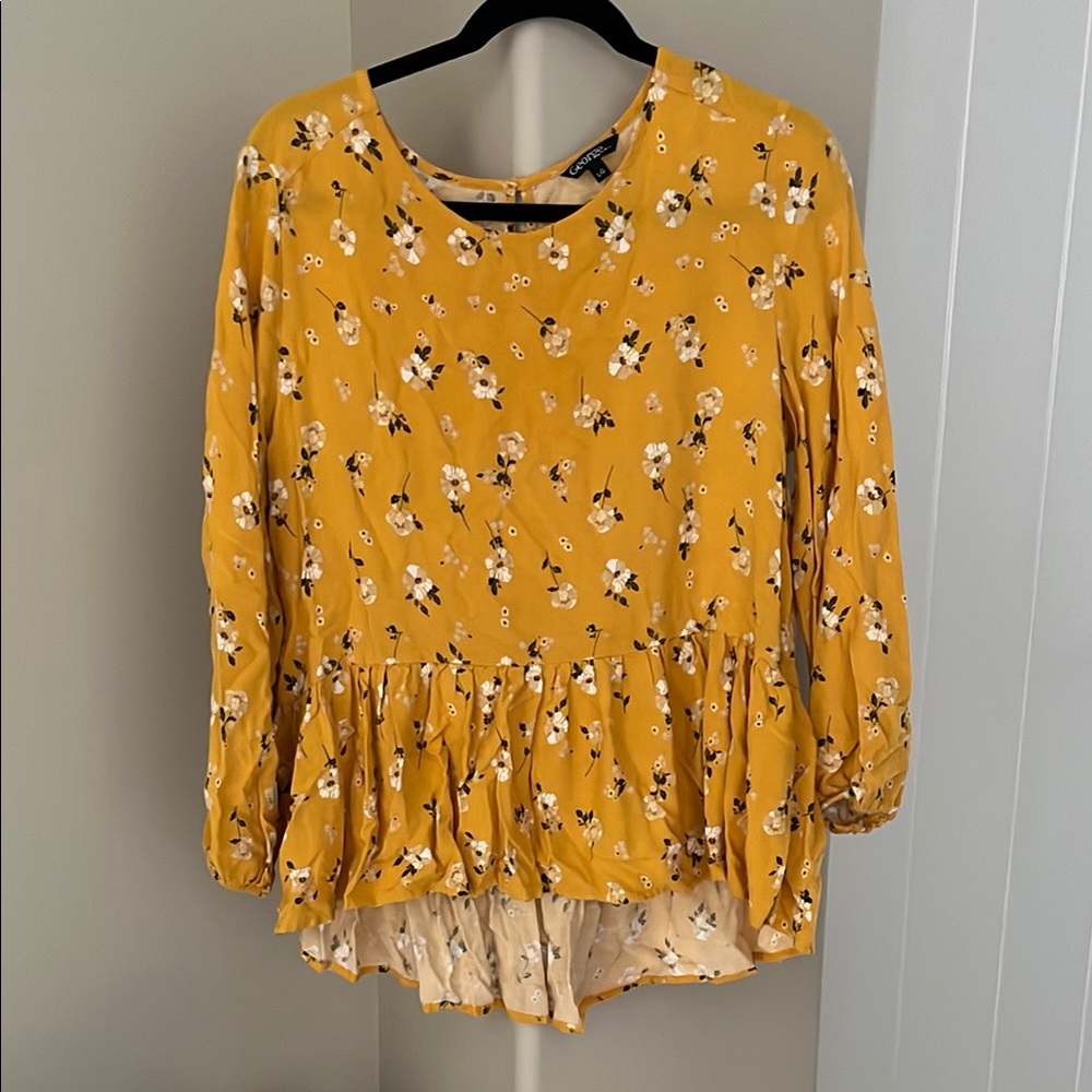 Floral Yellow Women's Top